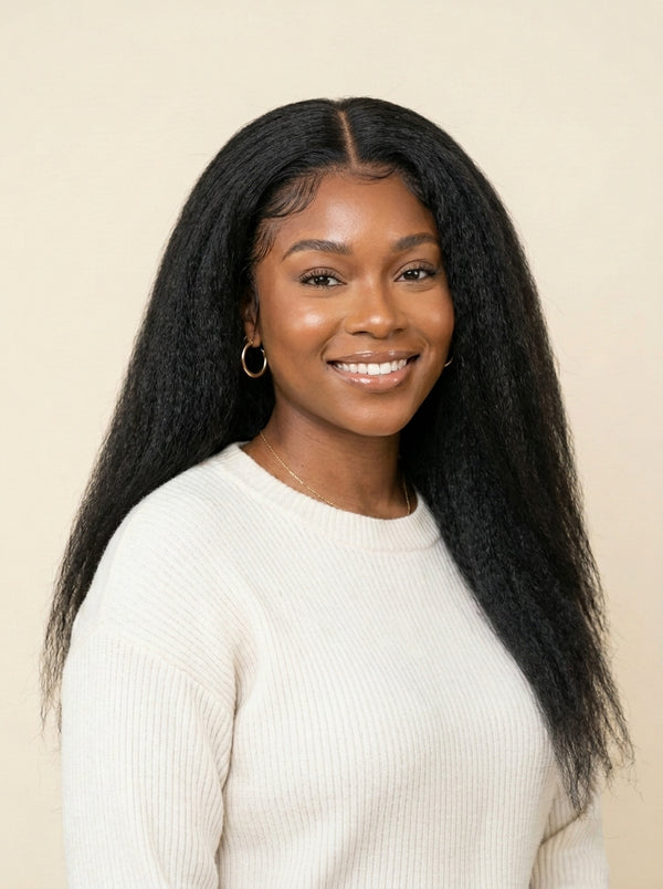Kinky Straight Glueless Wig